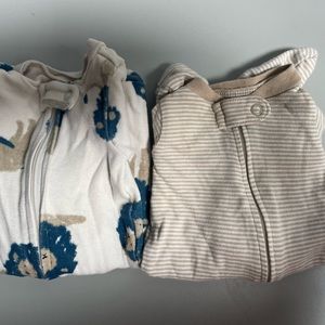 2 PACK PREEMIE COTTON FOOTIE